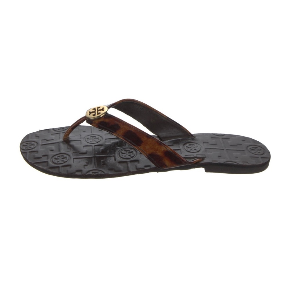 EUC Tory Burch Leather flip flops